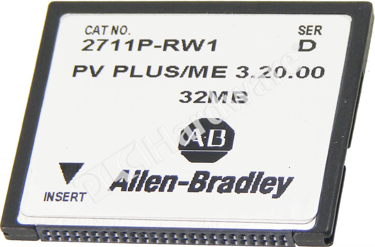 PLC Hardware: Allen-Bradley 2711P-RW1 PanelView Plus 64MB CompactFlash Card