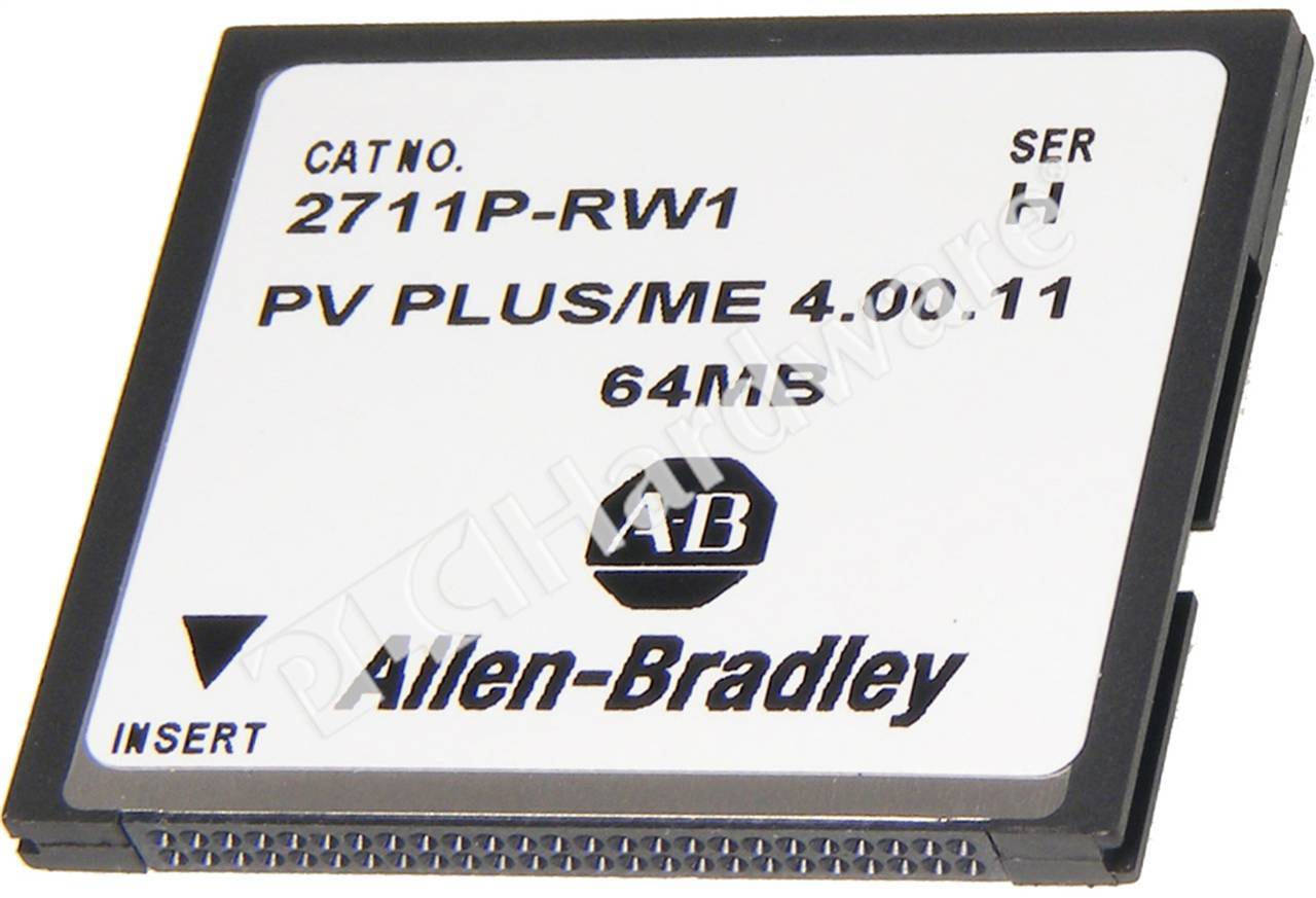 PLC Hardware: Allen-Bradley 2711P-RW1 PanelView Plus 64MB CompactFlash Card