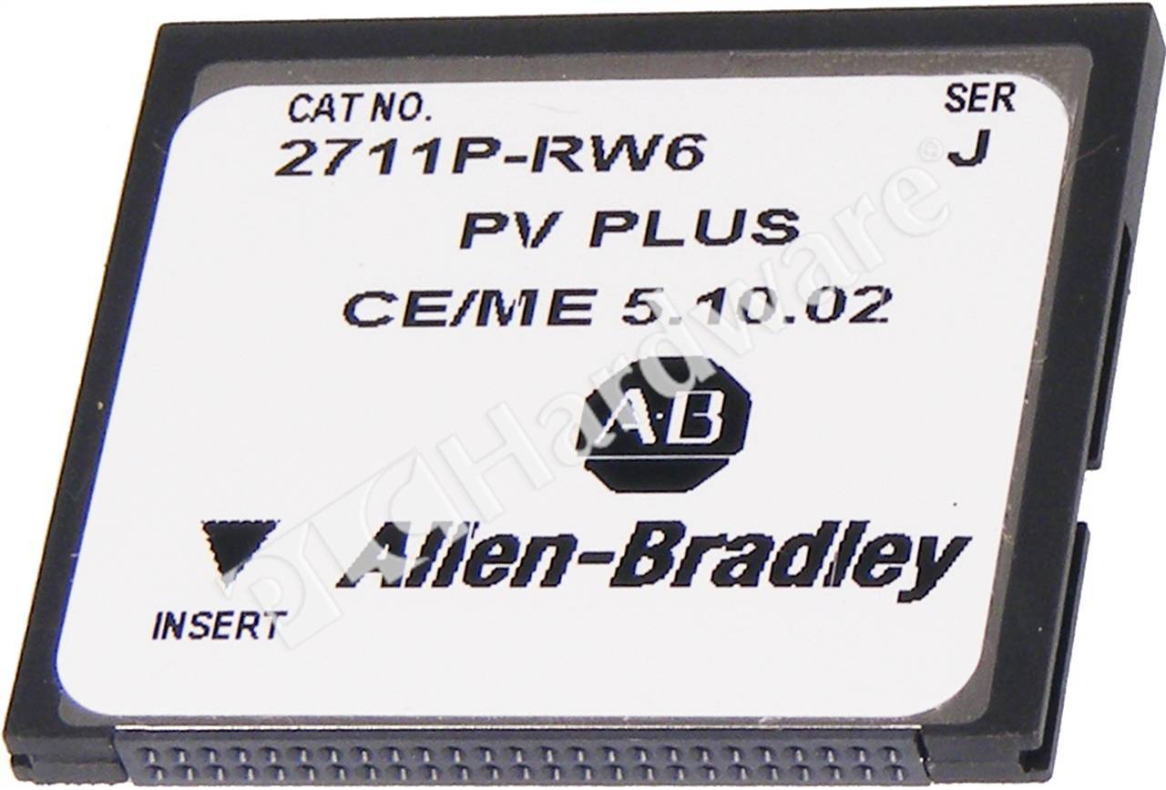 PLC Hardware: Allen-Bradley 2711P-RW6 PanelView Plus CE 128 MB CompactFlash