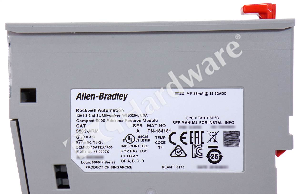 PLC Hardware - Allen Bradley 5069-ARM Series A, Used PLCH Packaging