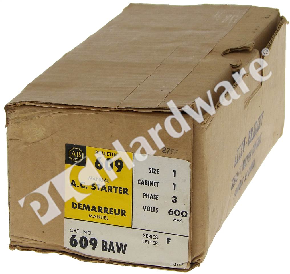 PLC Hardware - Allen Bradley 609-BAW Series F, Surplus Open Pre-owned