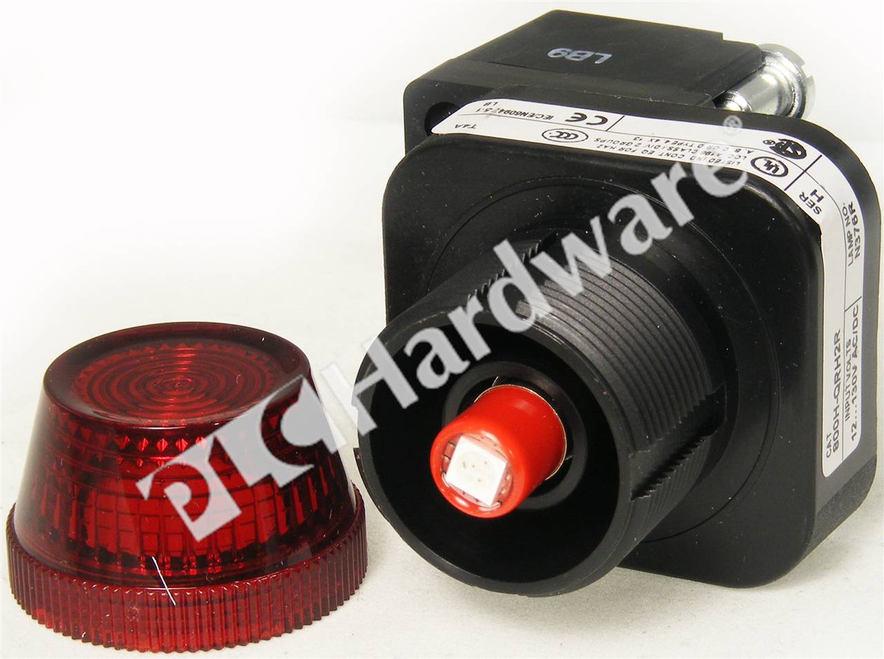 PLC Hardware: Allen-Bradley 800H-QRH2R 30.5mm Pilot Light, LED, Red, 12 ...