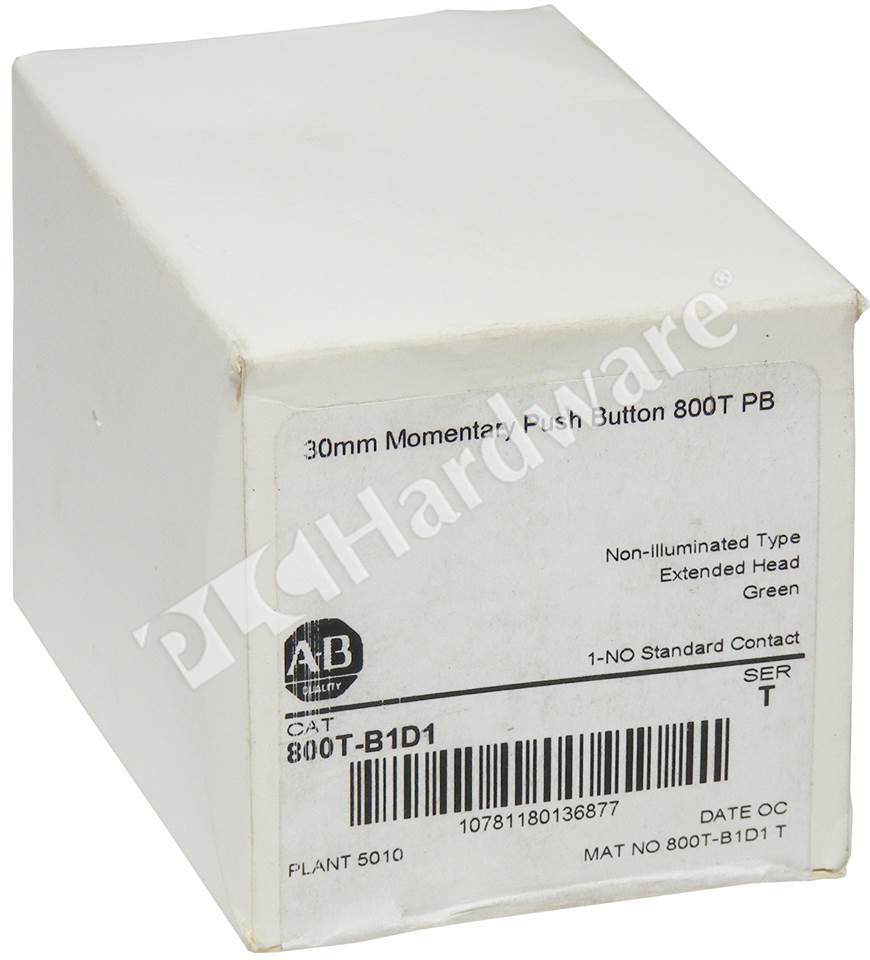 PLC Hardware - Allen Bradley 800T-B1D1 Series T, Surplus Sealed Pre-owned