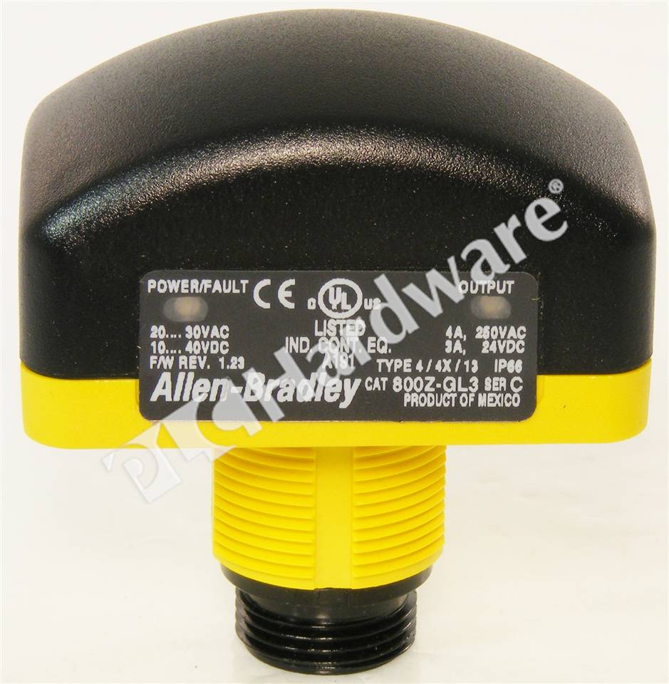 PLC Hardware: Allen Bradley 800Z-GL3Q5 30.5mm Momentary Touch Button