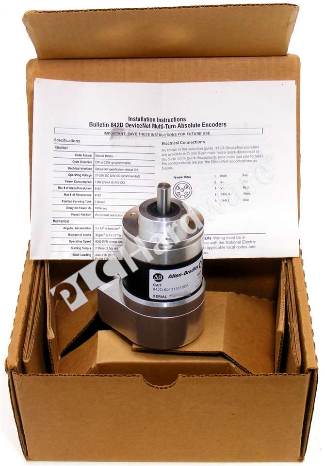PLC Hardware: Allen-Bradley 842D-60131331BDA DeviceNet Absolute Encoder