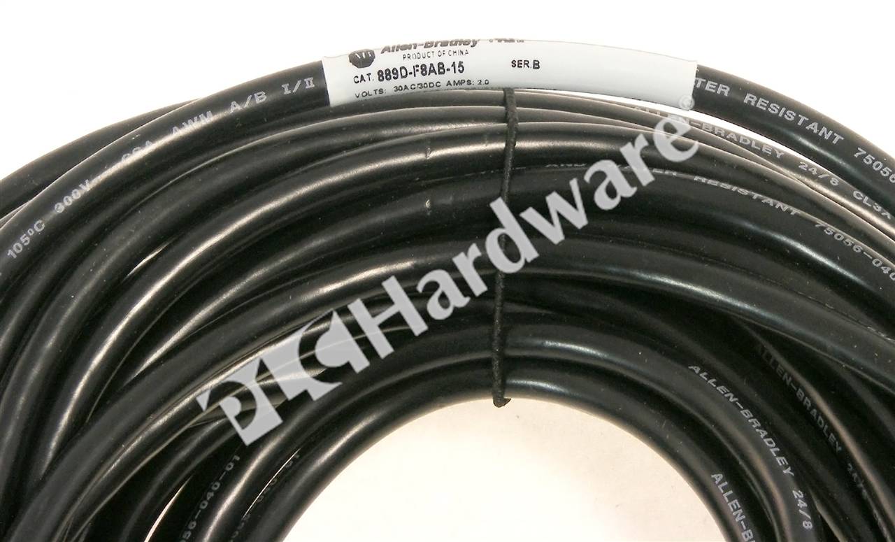 PLC Hardware - Allen Bradley 889D-F8AB-15 Series B, Used PLCH Packaging