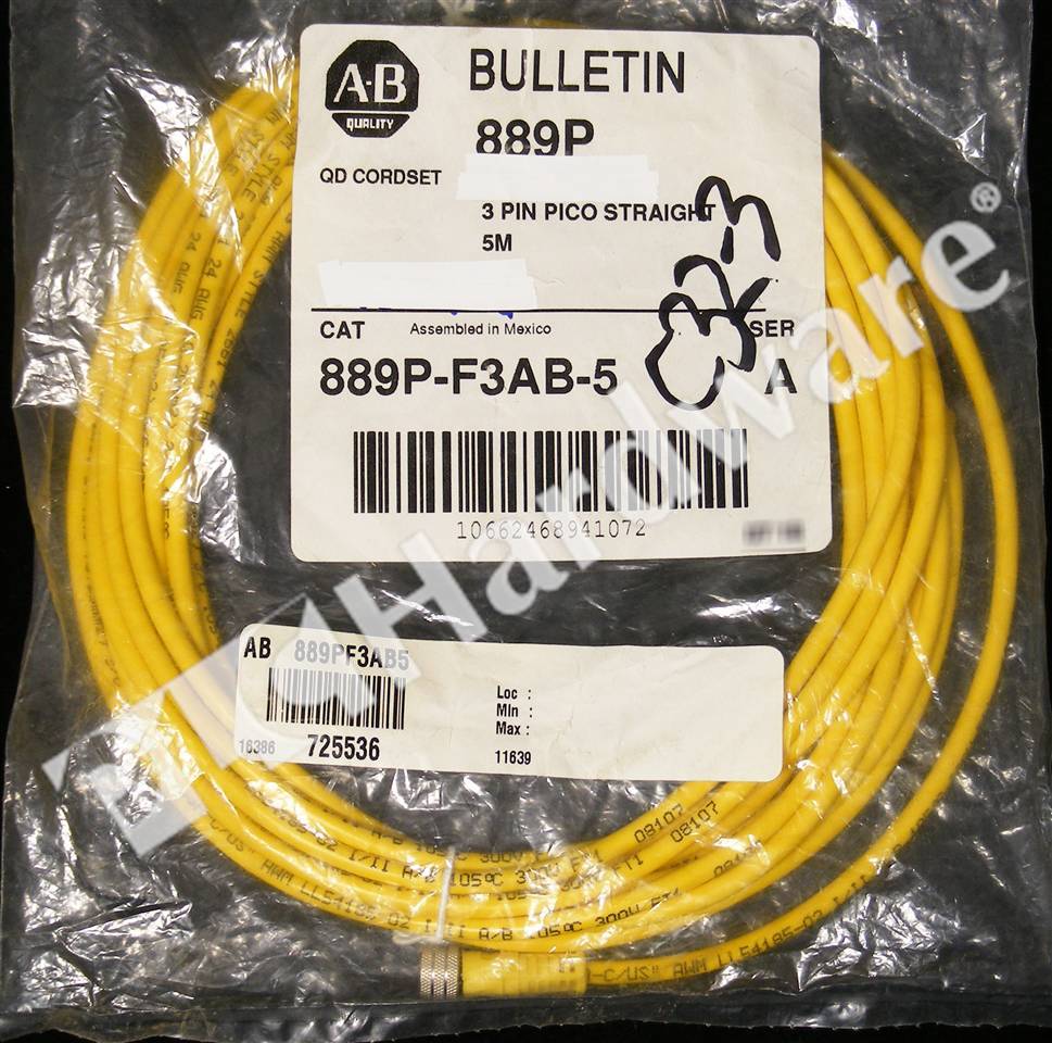 PLC Hardware - Allen Bradley 889P-F3AB-5 Series A, Surplus Sealed Pre-owned
