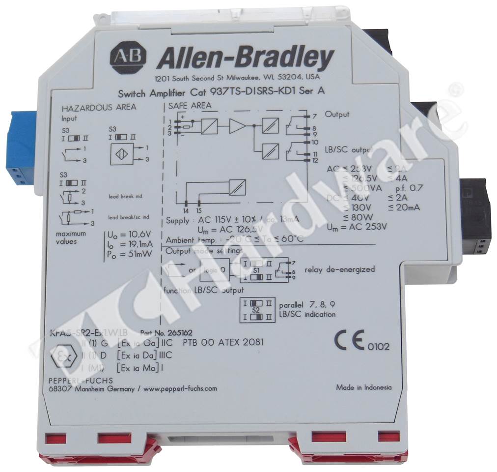 PLC Hardware - Allen Bradley 937TS-DISRS-KD1 Series A, Used PLCH Packaging