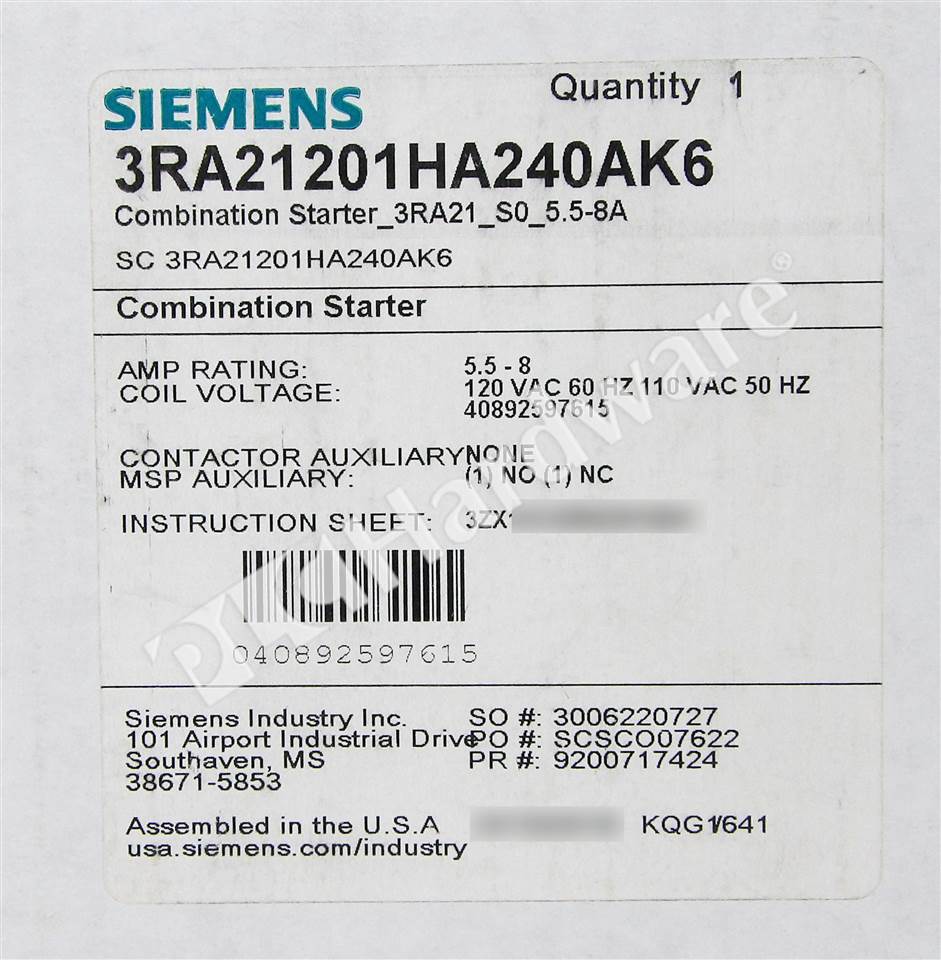 3RA2120-1HA24-0AK6 8