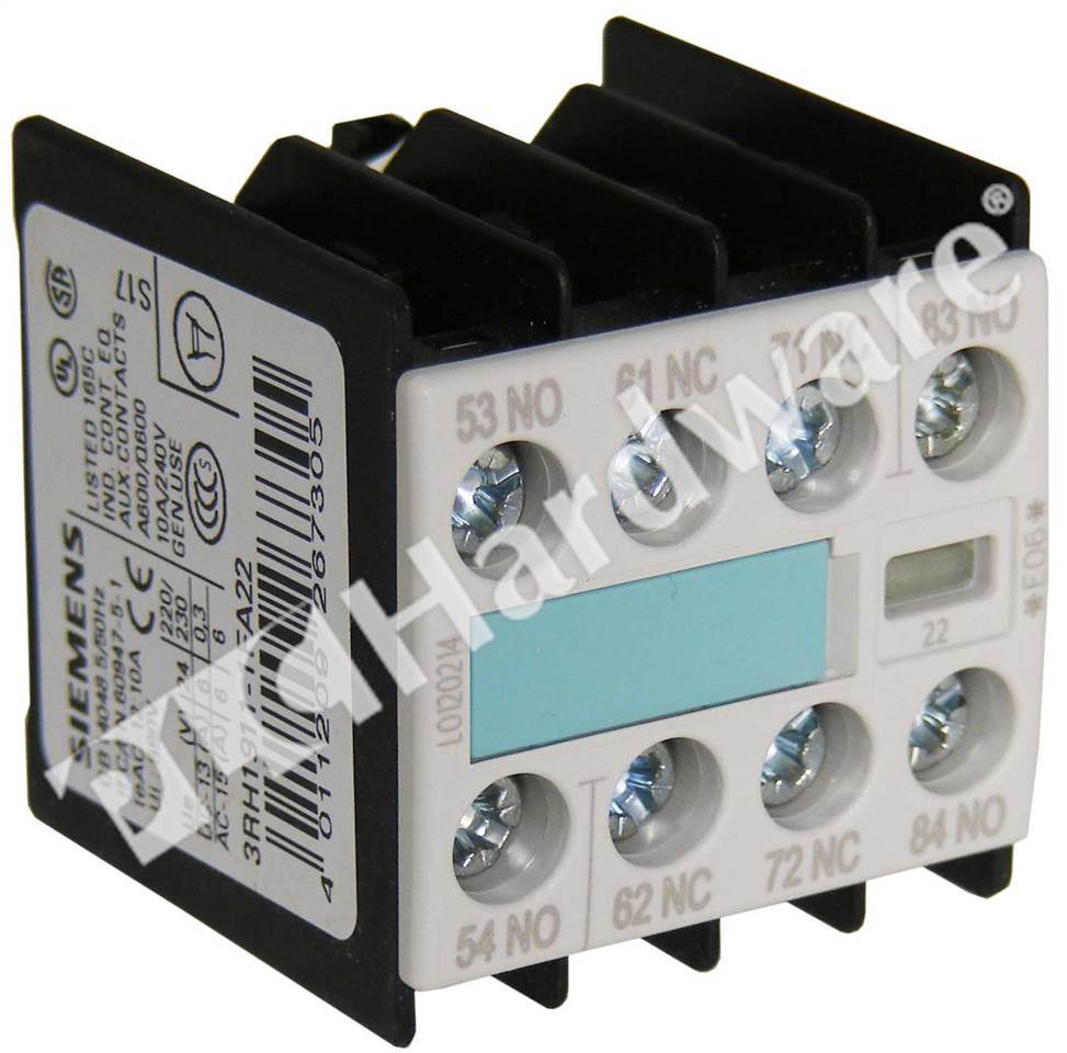 Details about   Siemens Contactor IEC/EN 60947-4-1 w/2 relay 3RH1911-1FA22 & Two 3RT1916-1CB00 