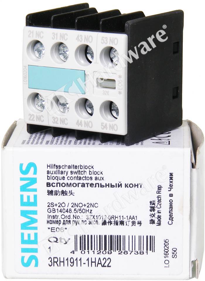 2NO+2NC Siemens 3RH1921-1HA22 Hilfsschalterblock 2S+2Ö 2NO+2NC Siemens 3RH1921-1HA22 Hilfsschalterblock 2S+2Ö