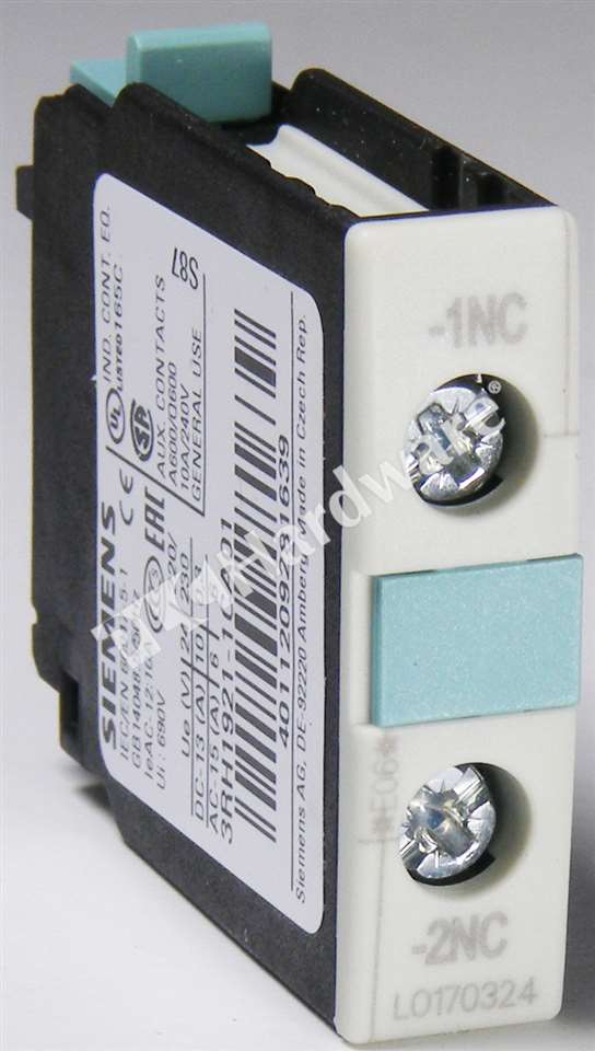 Siemens interruptor auxiliares bloque 3rh1921-1ca01,3rh1 921-1ca01,qty.10