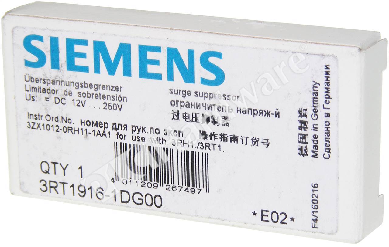 25x Überspannungsbegrenzer Siemens 3RT1916-1DG00 Entstördiode Surge Supressor 