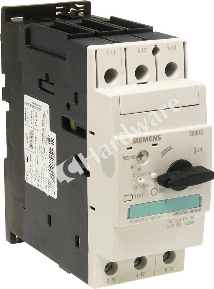 Siemens 3RV1031-4HA10 Manual Starter 40 to 50 Amp 