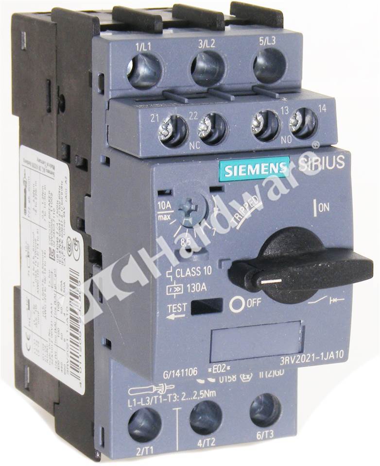 Siemens  Motorschutzschalter  Leistungsschutzschalter  3RV2021-1JA10   7,0-10,0A 