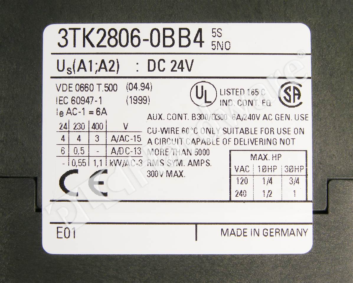 Siemens 3TK2806-0BB4 Sicherheitsschaltgerät 