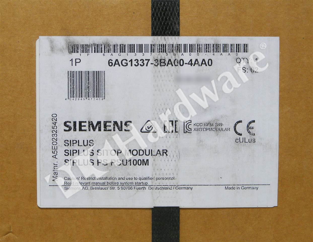 6AG1337-3BA00-4AA0 3