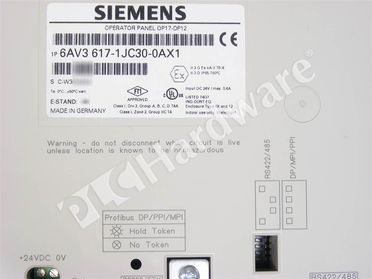 Pour Siemens OP17 6AV3617-1JC30-0AX1 Clavier À Membrane 6AV3 617-1JC30-0AX1 0 ii