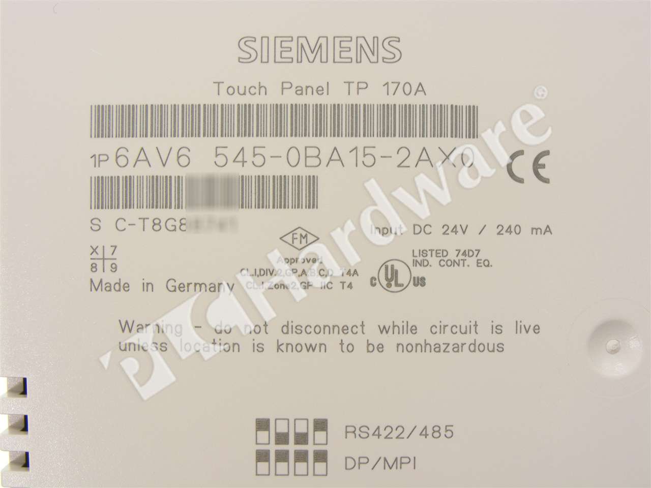6AV6545-0BA15-2AX0 7