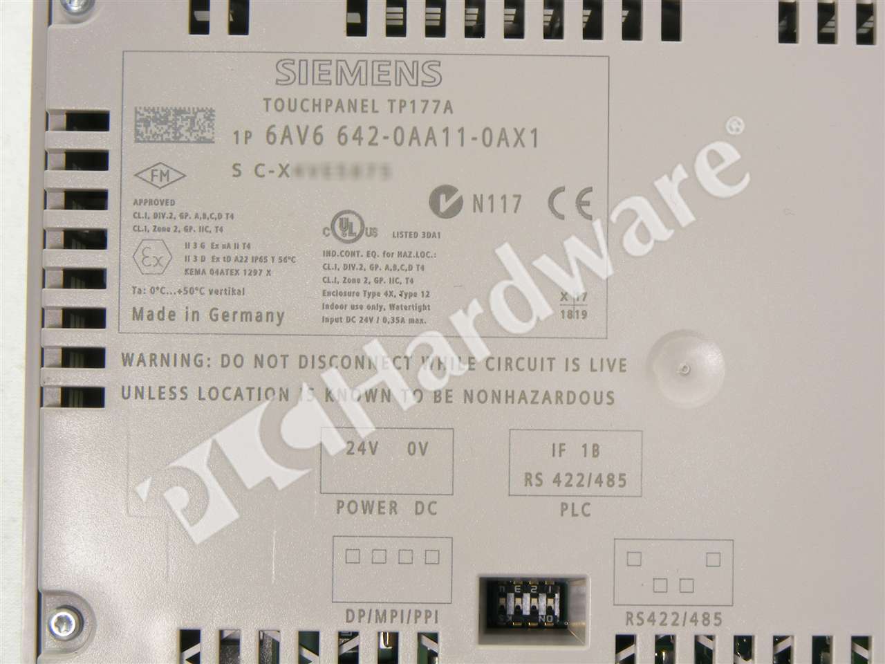 PLC Hardware - Siemens 6AV6642-0AA11-0AX1, Used in PLCH Packaging