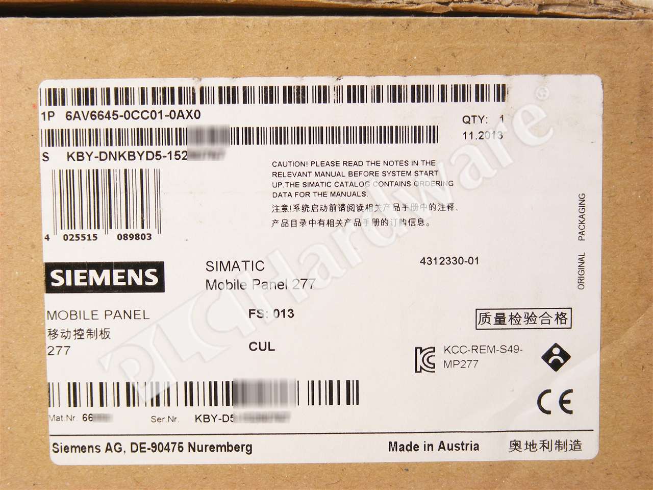 6AV6645-0CC01-0AX0 8