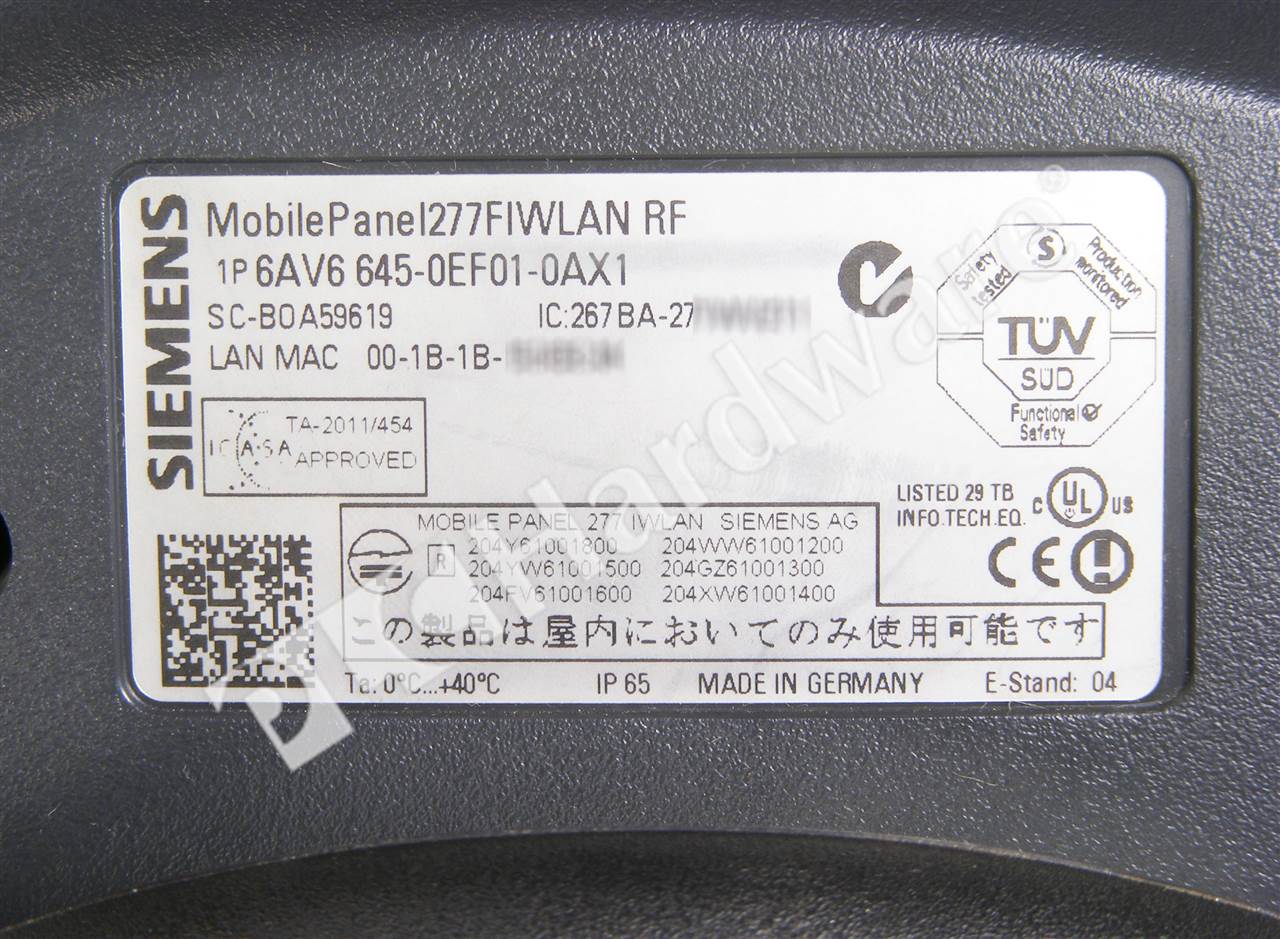 6AV6645-0EF01-0AX1 8