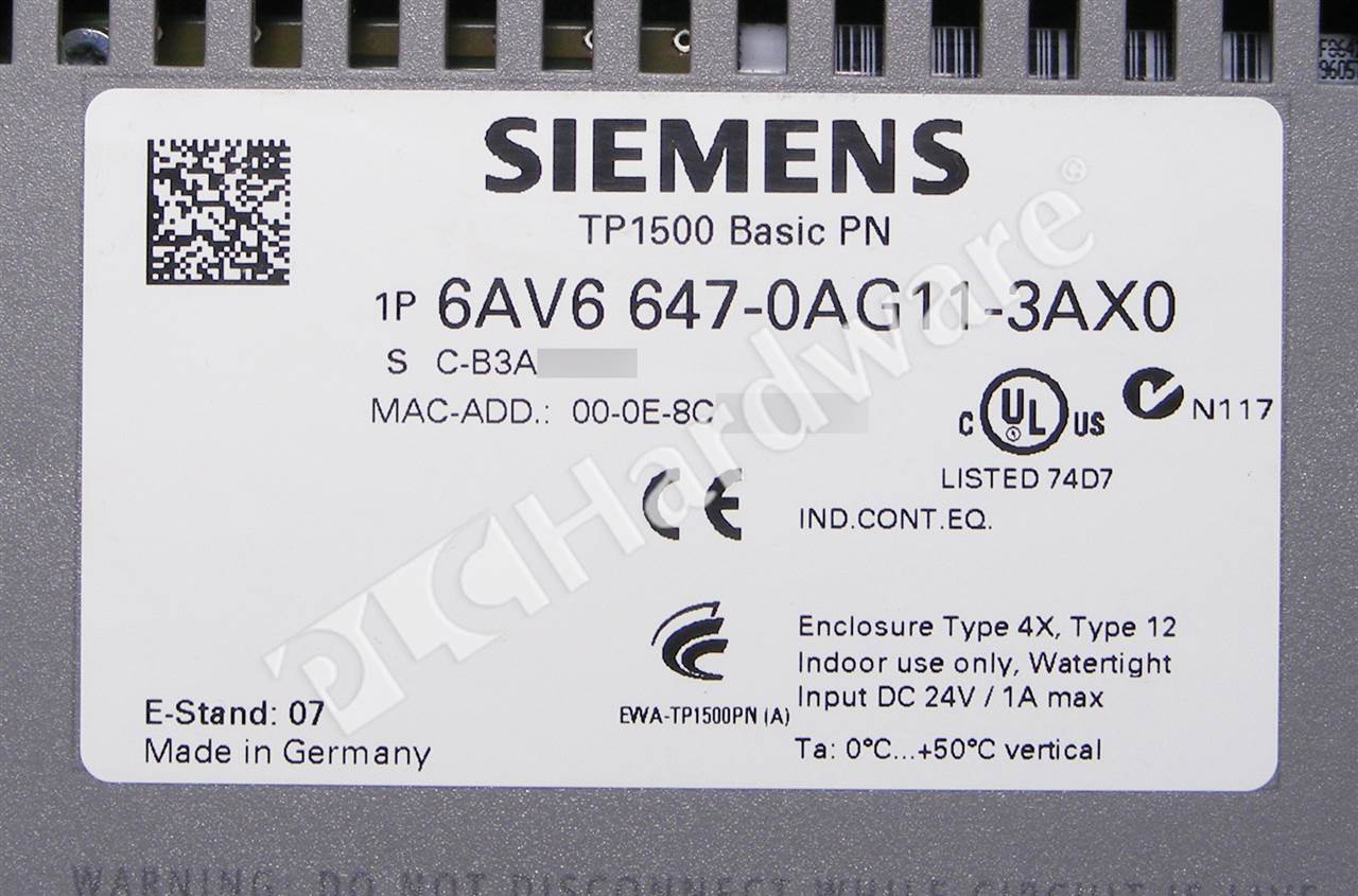 1PCS Siemens 6AV6 647-0AG11-3AX0 6AV6647-0AG11-3AX0 Pavé Tactile Film de protection