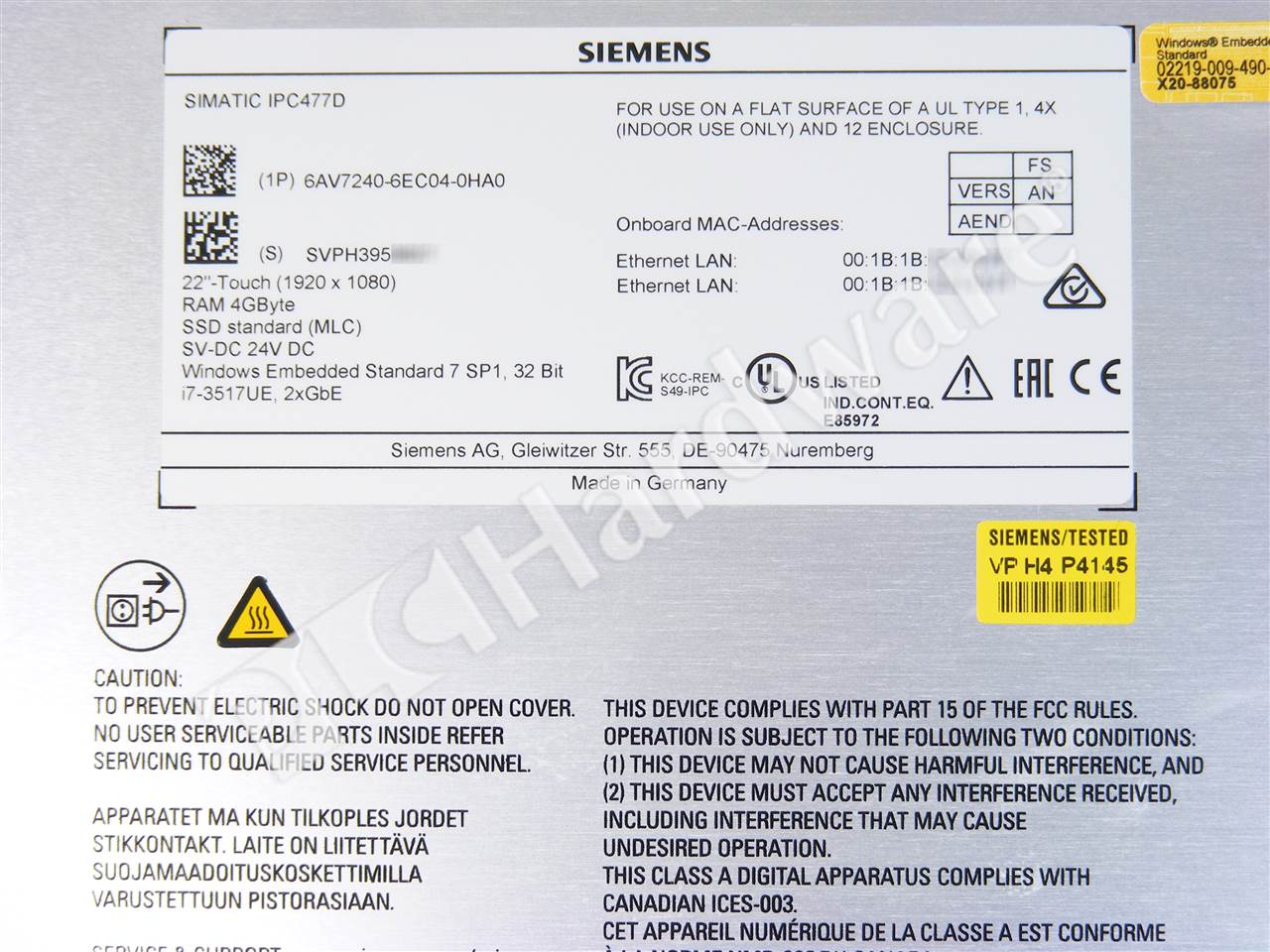 6AV7240-6EC04-0HA0 8