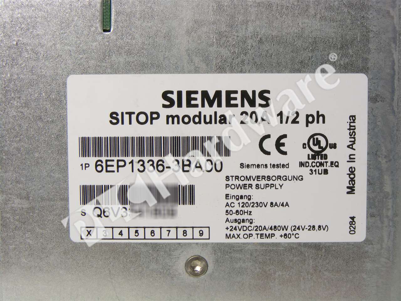SIEMENS 6EP1336-3BA00 Stromversorgung Power Supply 