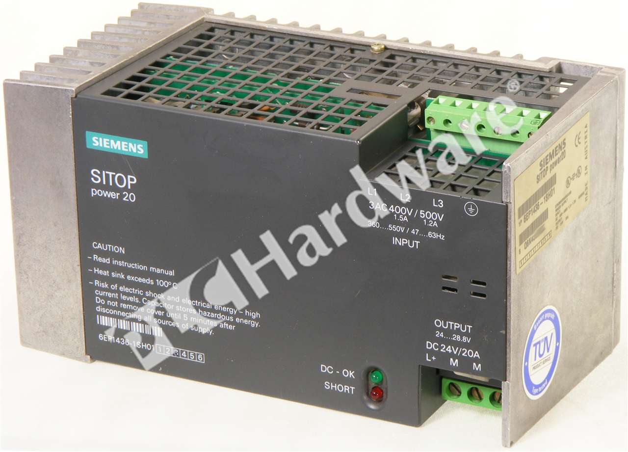 6EP1436-1SH0 24V20A Details about   1PC USED SIEMENS SITOP three-phase input 