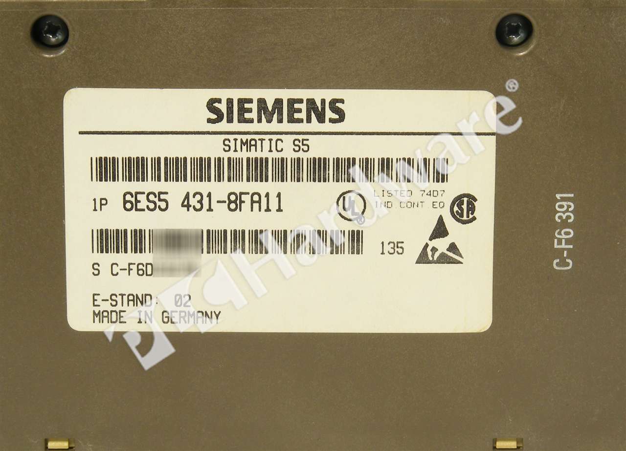 Siemens 6ES5431-8FA11 6ES5 431-8FA11 SIMATIC S5 431-8 Digital Input Qty 