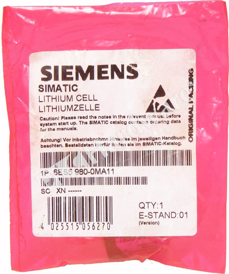 NEW Siemens 6ES5 980-0MA11 6ES5980-0MA11 SIMATIC Lithium Battery