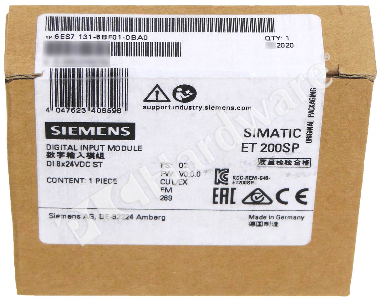 6ES7131-6BF01-0BA0 8