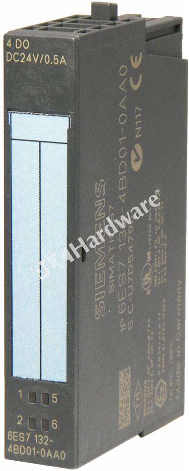 Siemens Simatic s7 4 do dc24v/0,5a 6es7 132-4bd01-0aa0 Digital Output Module