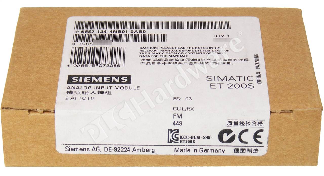 Siemens Simatic s7 6es7134-4nb01-0ab0 Analogico módulos et200s 1 piezas Siemens Simatic s7 6es7134-4nb01-0ab0 Analogico módulos et200s 1 piezas