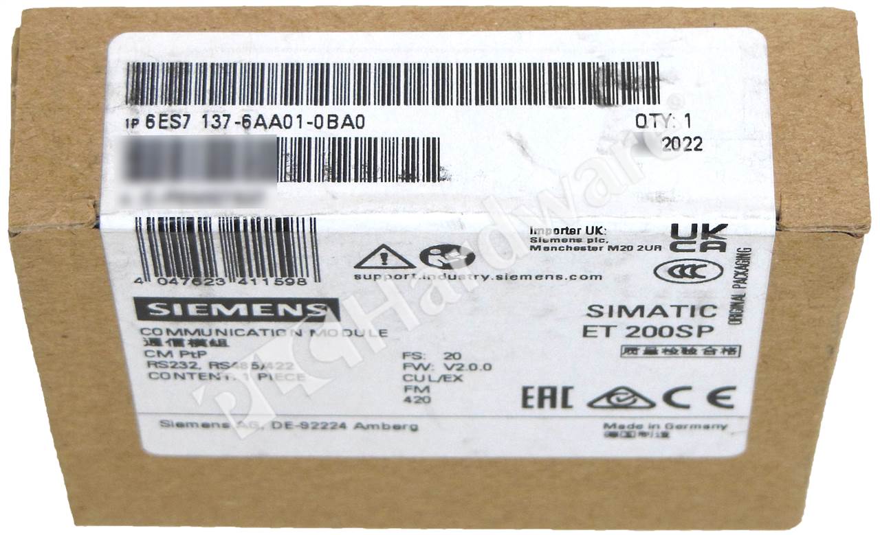 6ES7137-6AA01-0BA0 3