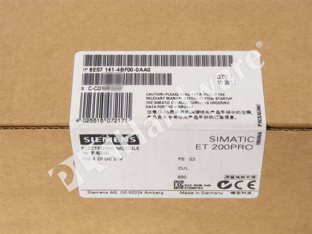 6ES7141-4BF00-0AA0 1