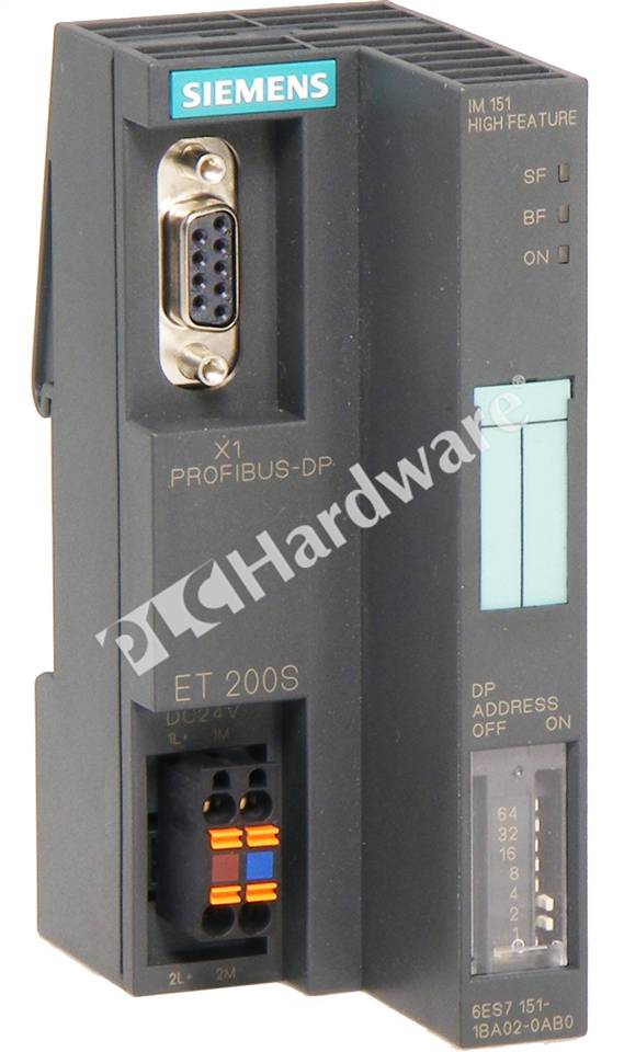 Siemens ET200S 6ES7 151-1BA02-0AB0 Interface Module Profibus High Feature 24VDC