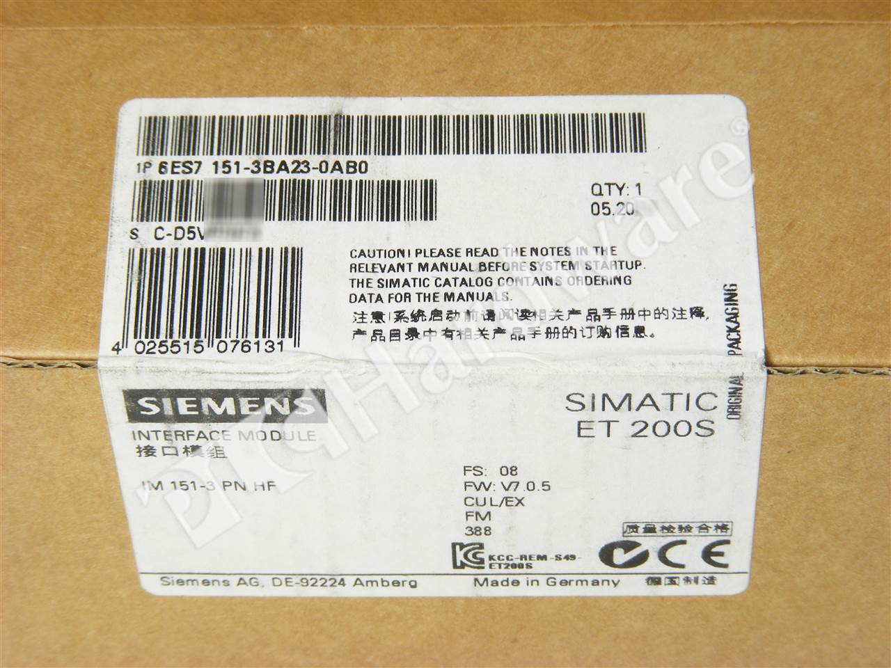 6ES7151-3BA23-0AB0 1