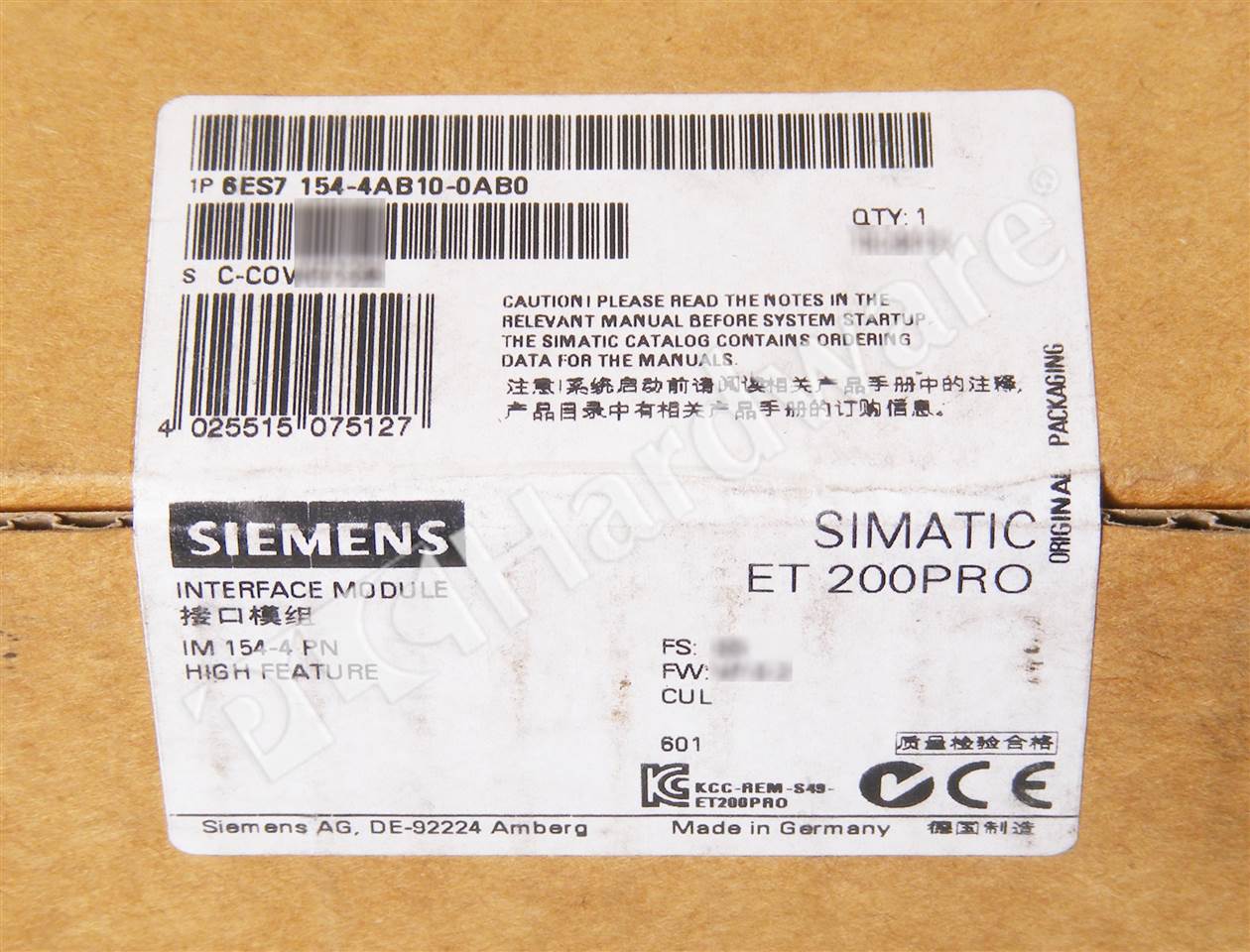 6ES7154-4AB10-0AB0 1