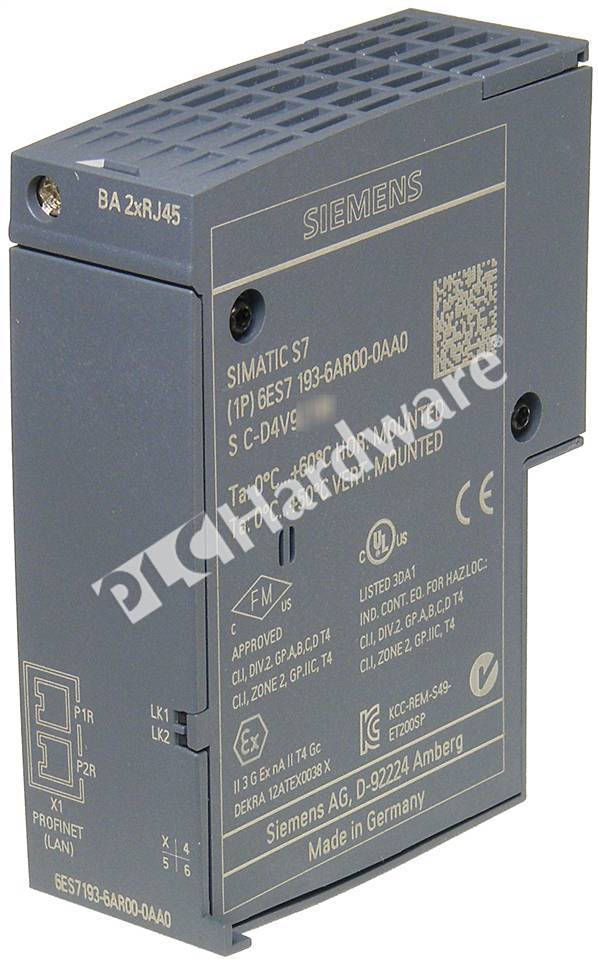 Siemens Simatic s7 6es7 193-6ar00-0aa0 6es7193-6ar00-0aa0 e:04 Adaptateur-used 