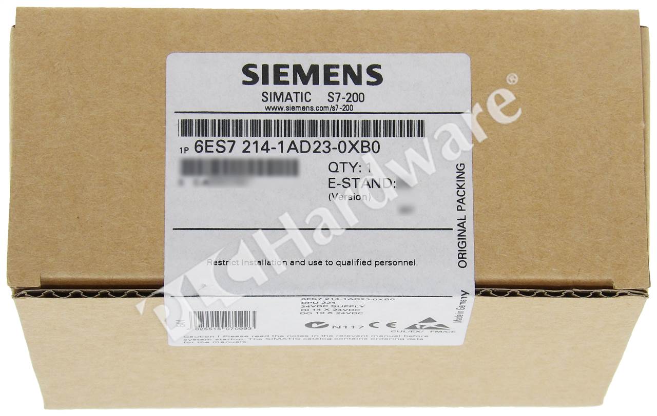 Siemens 6ES7214-1AD23-0XB0 Refurbished SIMATIC S7-200, CPU 224
