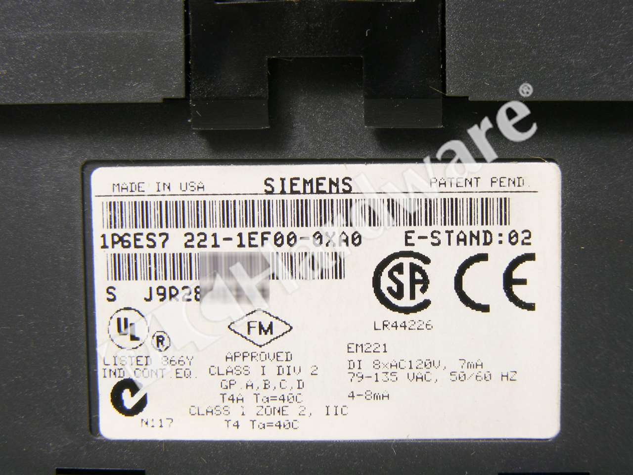 6ES7221-1EF00-0XA0 5