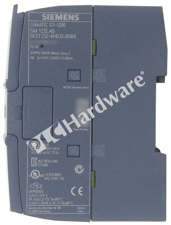 SIEMENS S7-1200 SM1232 6ES7232 6ES7 232-4HB32-0XB0 modulo EUR 217,36 SIEMENS S7-1200 SM1232 6ES7232 6ES7 232-4HB32-0XB0 modulo EUR 217,36