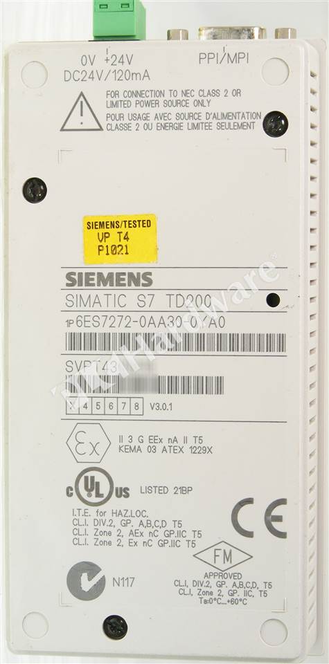 ONE USED Siemens text display TD200 6ES7272-0AA30-0YA0 Shipping bestplc