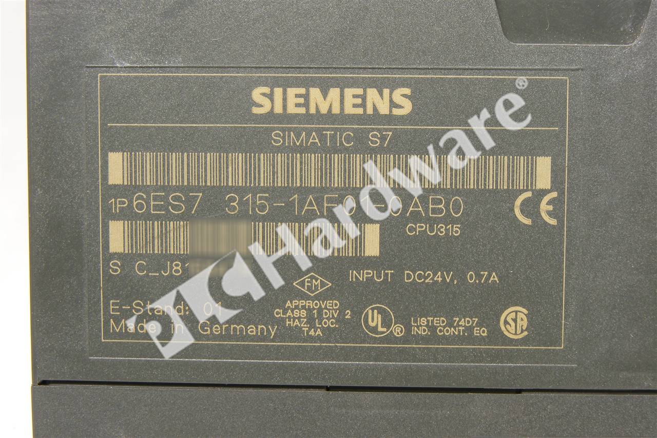 6ES7315-1AF01-0AB0 5
