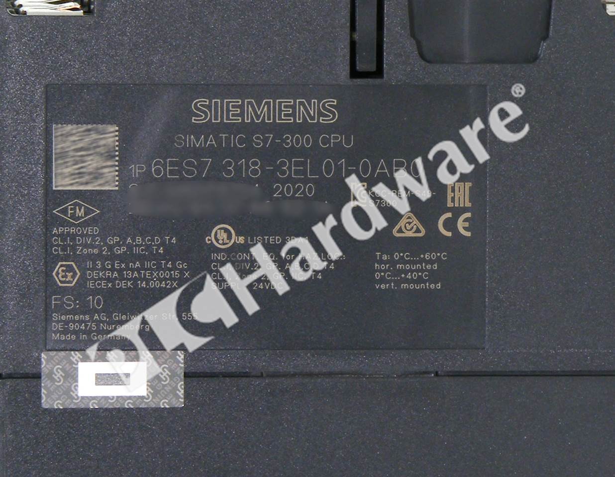 6ES7318-3EL01-0AB0 8