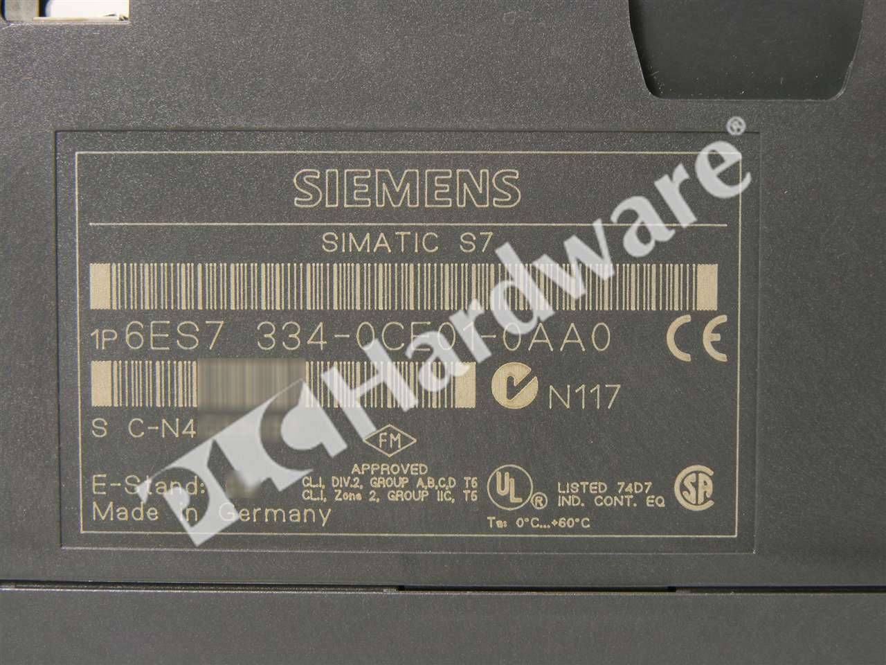 PLC Hardware: Siemens 6ES7 334-0CE01-0AA0 SIMATIC S7-300 SM 334 