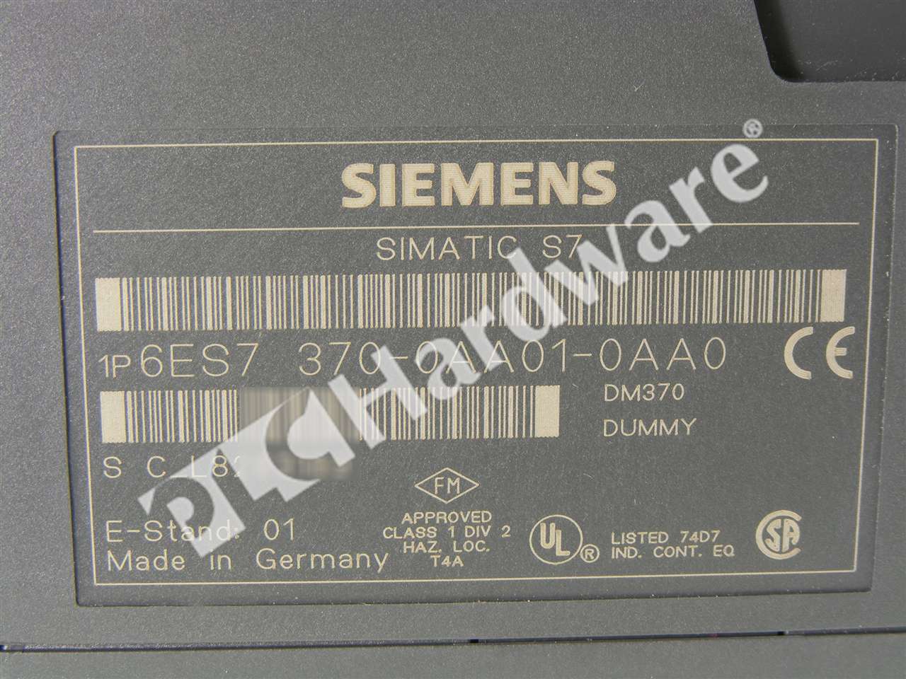 Details about   Siemens 6es7370-0aa01-0aa0 E-Stand 3 SIMATIC s7 6es7 370-0aa01-0aa0-0AA0 E-STAND 3 SIMATIC S7 6ES7 370-0AA01-0AA0 DM370 DUMMY data-mtsrclang=en-US href=# onclick=return false; 							show original title 