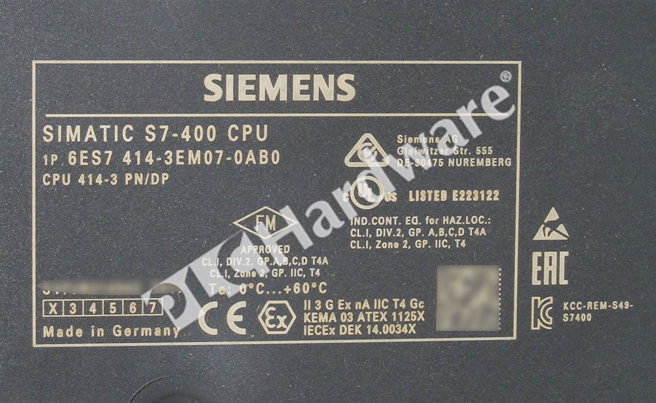 6ES7414-3EM07-0AB0 7